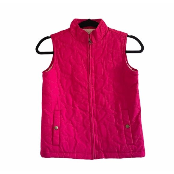 Gap Pink Kids Puffer Bomber Snow Winter Vest - Picture 1 of 3